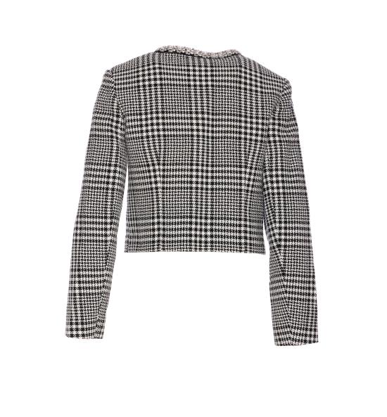 25FW 셀프 포트레이트 수트 자켓 111J BLACK AND WHITE Grey - SELF PORTRAIT