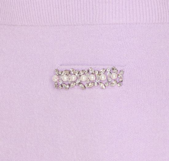 25FW 셀프 포트레이트 미디 스커트 085SK LILAC Purple - SELF PORTRAIT