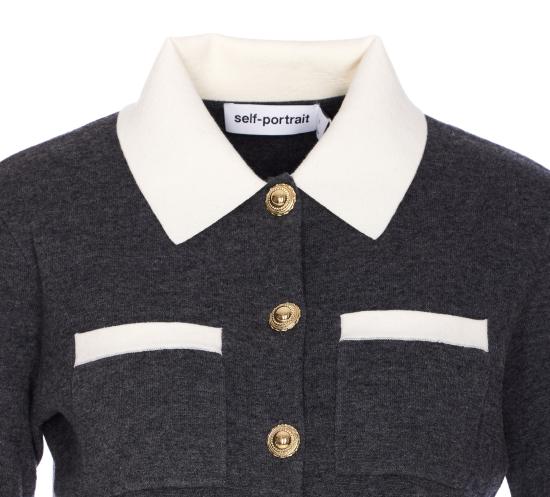 25FW 셀프 포트레이트 가디건 048C GREY Grey - SELF PORTRAIT