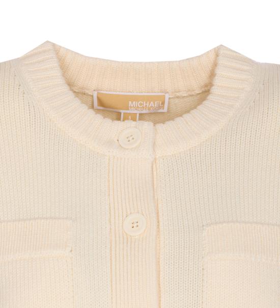 25FW 마이클 코어스 가디건 MT561BDF2G 120 White - MICHAEL KORS