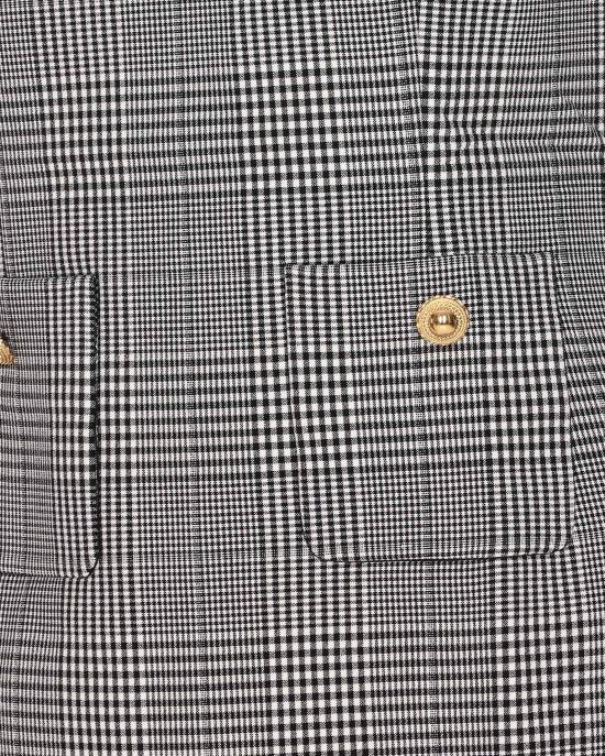 25FW 셀프 포트레이트 숏 원피스 016S BLACK AND WHITE Grey - SELF PORTRAIT