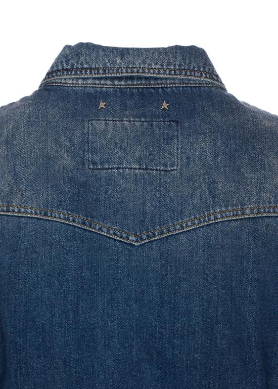 25FW 골든구스 롱 원피스 GWP00714 P00062450100 Blue - GOLDEN GOOSE