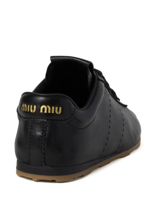 25FW 미우미우 플룸 블리치 스니커즈 5E114EF005 038 F0002 NERO - MIU MIU