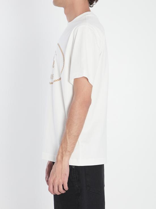 25FW 버버리 나이트 스탬프 코튼 티셔츠 8110112 WHITE - BURBERRY