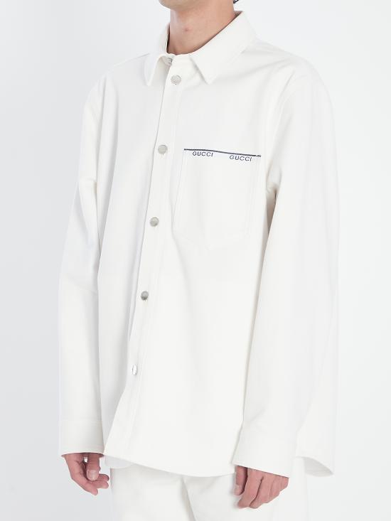 25FW 구찌 반팔 셔츠 834538 WHITE - GUCCI