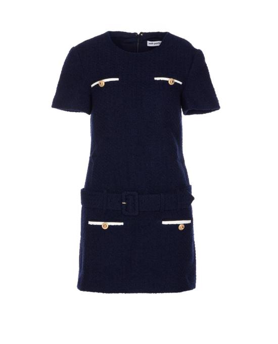 25FW 셀프 포트레이트 숏 원피스 034SBLUE