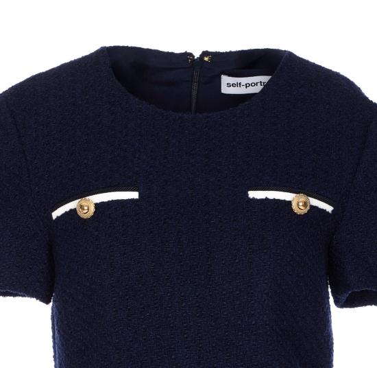 25FW 셀프 포트레이트 숏 원피스 034SBLUE - SELF PORTRAIT