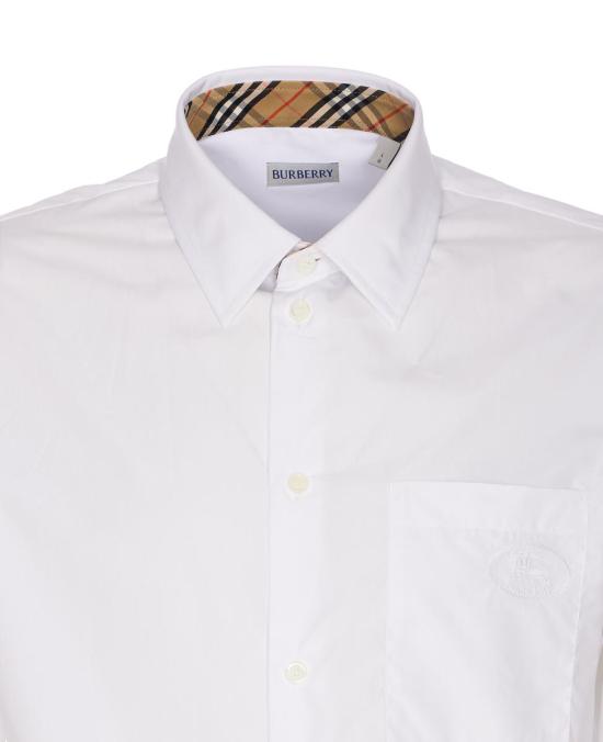 25FW 버버리 코튼 포플린 셔츠 8113135A1464 WHITE - BURBERRY
