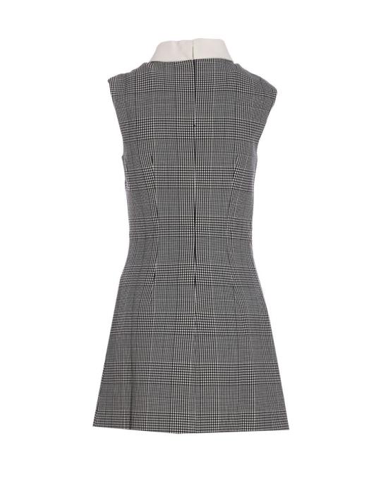 25FW 셀프 포트레이트 숏 원피스 016SBLACK AND WHITE GREY - SELF PORTRAIT