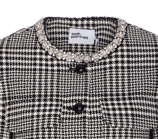 25FW 셀프 포트레이트 자켓 111JBLACK AND WHITE GREY - SELF PORTRAIT