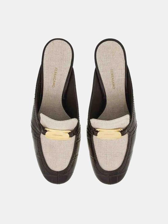  살바토레 페라가모 뮬/슬리퍼 01H989TESTA Dark Brown - SALVATORE FERRAGAMO