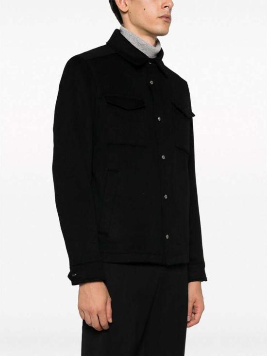 25FW 에르노 뉴 울 캐시미어 셔츠 33318GI000312U9300 Black - HERNO