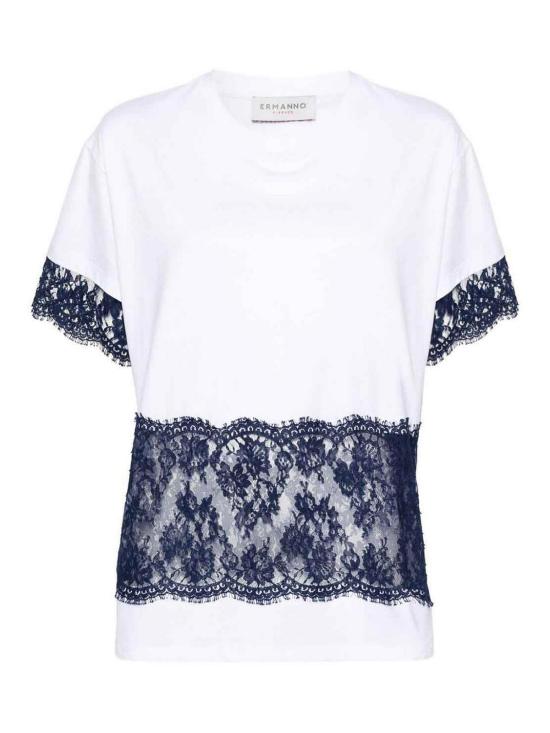  에르마노 피렌제 반팔 티셔츠 D44EL054EG8MF59810589 White