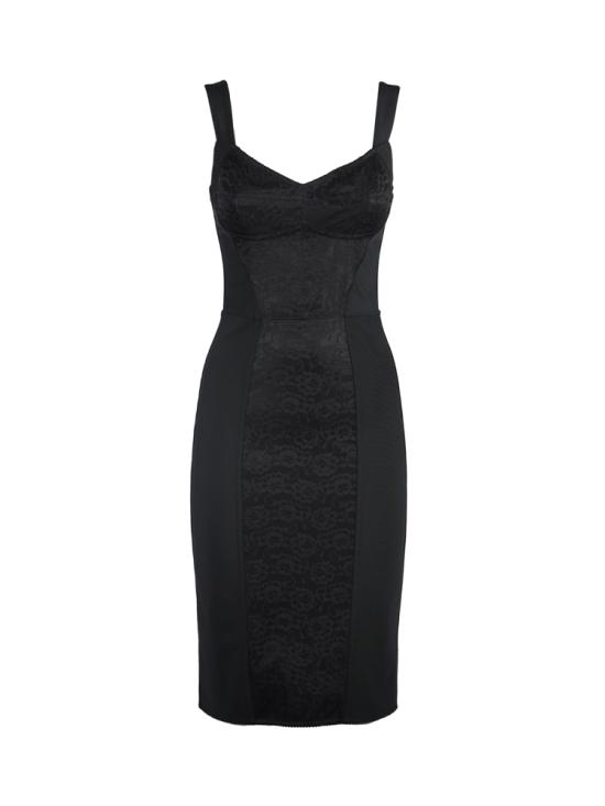 25FW 돌체앤가바나 미디 원피스 F63G9T G9798N0000 Black - DOLCE & GABBANA