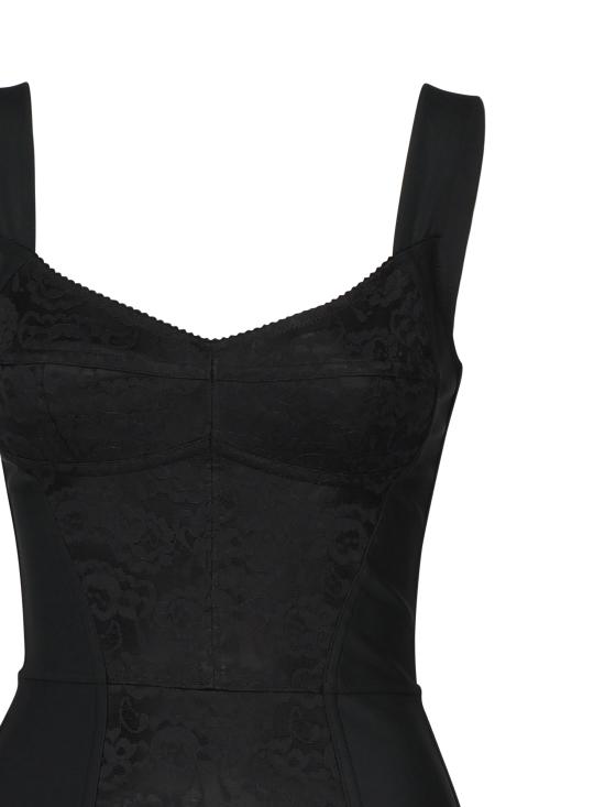 25FW 돌체앤가바나 미디 원피스 F63G9T G9798N0000 Black - DOLCE & GABBANA