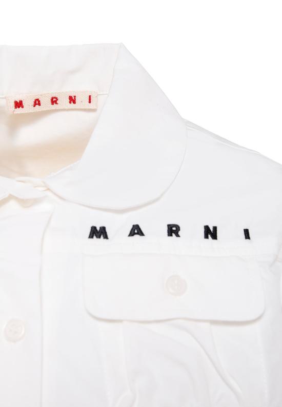 25FW [키즈] 마르니 셔츠 M01588 M00UW 0M114 WHITE - MARNI
