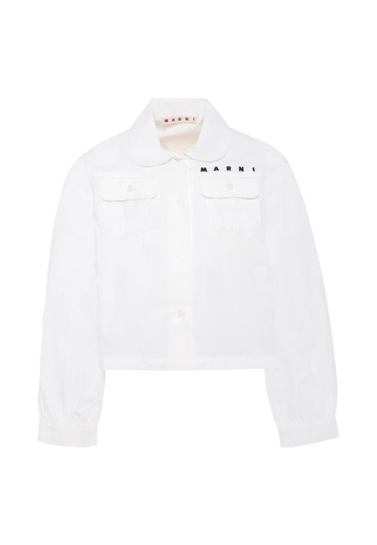 25FW [키즈] 마르니 셔츠 M01588 M00UW 0M114 WHITE