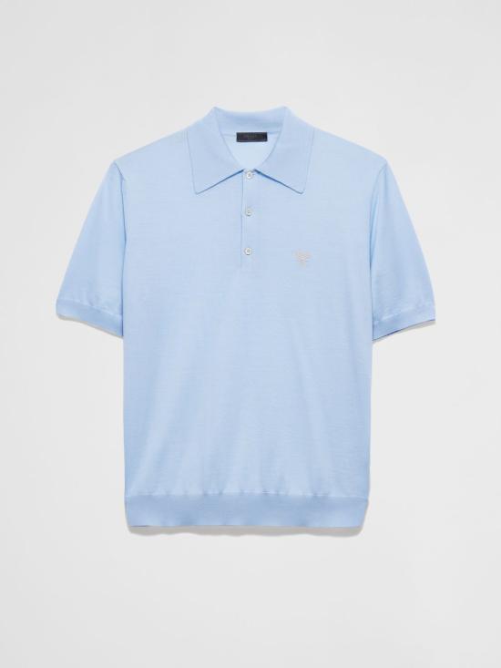 25SS 프라다 반팔 티셔츠 UMF003SOOO16UP F0012 Sky