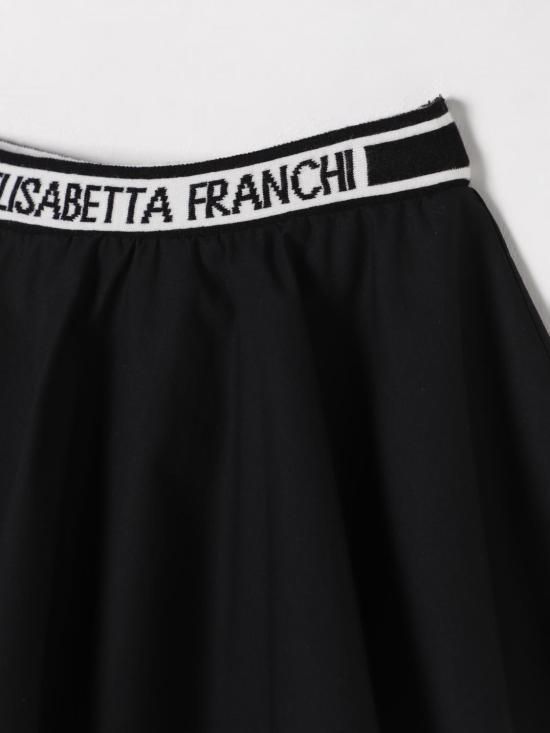 25SS [키즈] 엘리자베타프랜치 스커트 EGGO049CA235 D631 Black - ELISABETTA FRANCHI
