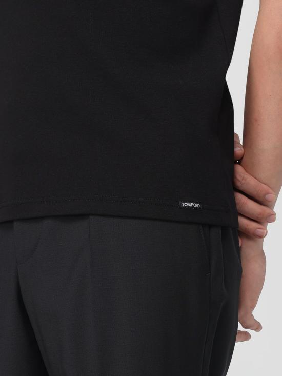 25FW 톰포드 반팔 티셔츠 T4M091040 002 Black - TOMFORD