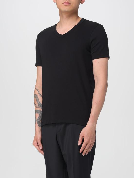 25FW 톰포드 반팔 티셔츠 T4M091040 002 Black - TOMFORD