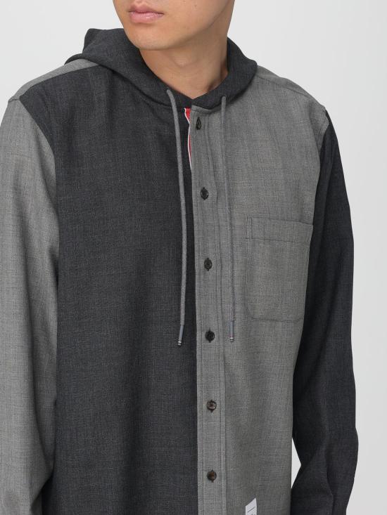 25FW 톰브라운 긴팔 셔츠 MWL419F00473 982 Grey - THOM BROWNE