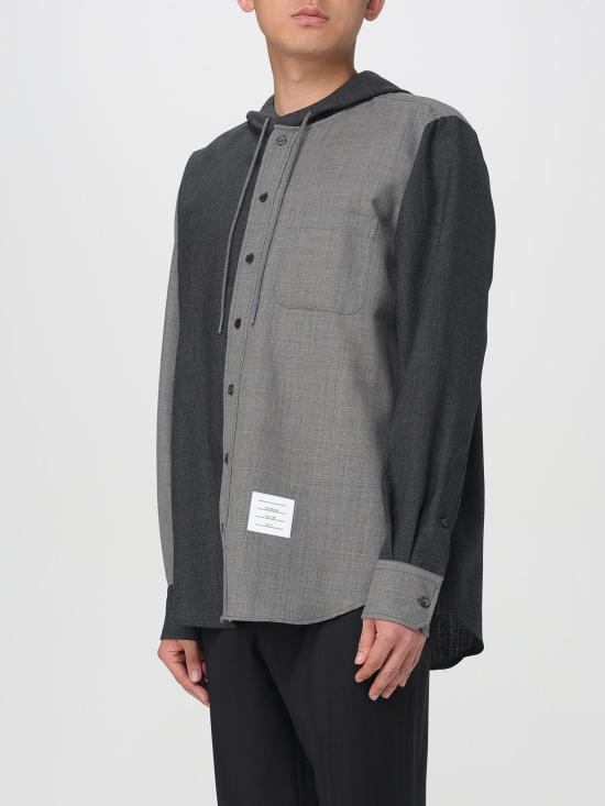 25FW 톰브라운 긴팔 셔츠 MWL419F00473 982 Grey - THOM BROWNE