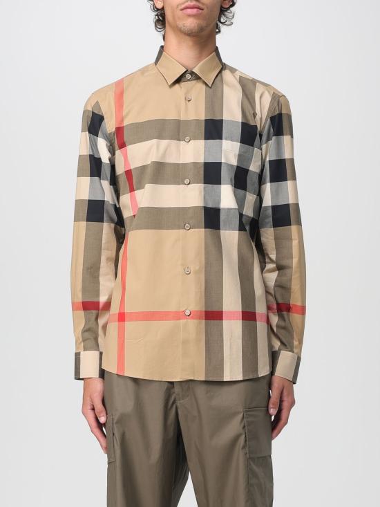 25FW 버버리 체크 코튼 셔츠  8071445 Beige