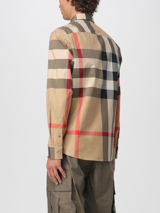 25FW 버버리 체크 코튼 셔츠  8071445 Beige - BURBERRY