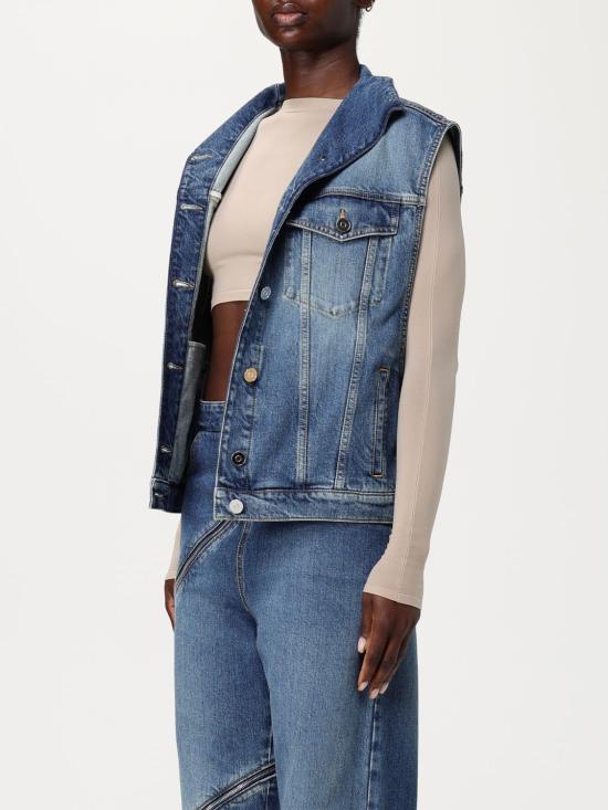 25SS 알라이아 자켓 AA9V0424T536A 525 Blue - ALAIA