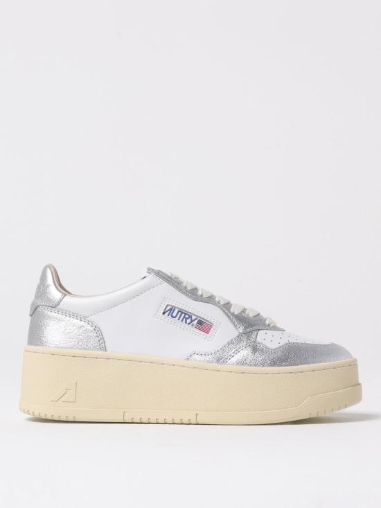 26SS 오트리 메달리스트 플랫폼 스니커즈 PTLW WB18 Silver