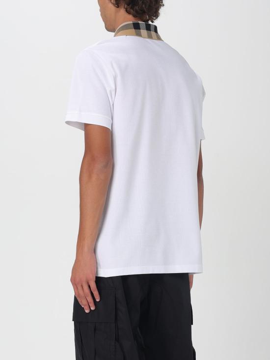 25FW 버버리 코튼 폴로 셔츠 8071621 White - BURBERRY