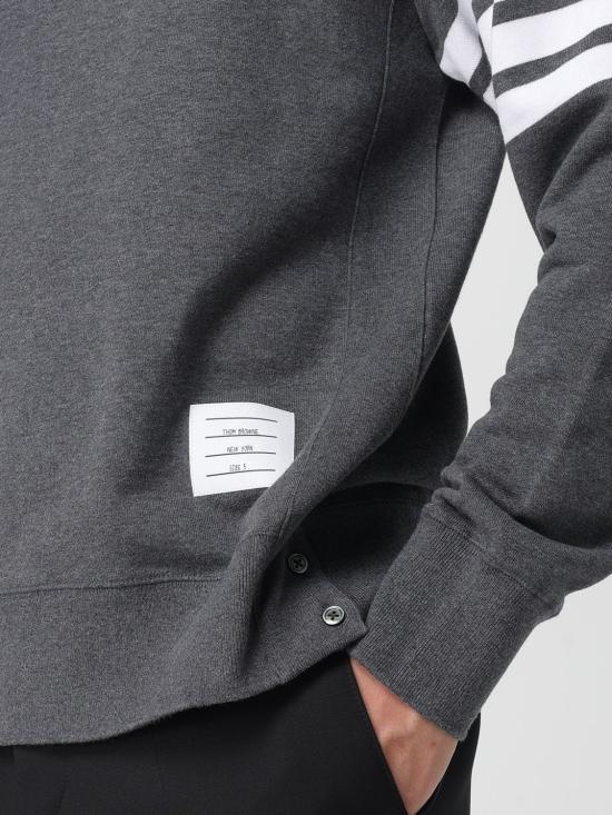 25FW 톰브라운 긴팔 티셔츠 MJT021H00535 025 Grey - THOM BROWNE