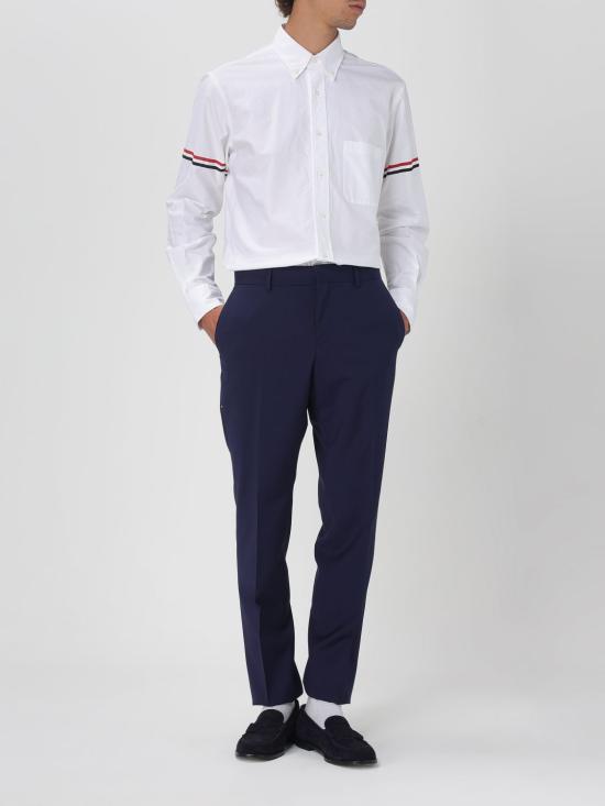 25FW 톰브라운 긴팔 셔츠 MWL150EF0313 100 White - THOM BROWNE