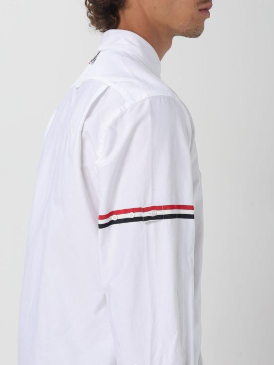 25FW 톰브라운 긴팔 셔츠 MWL150EF0313 100 White - THOM BROWNE