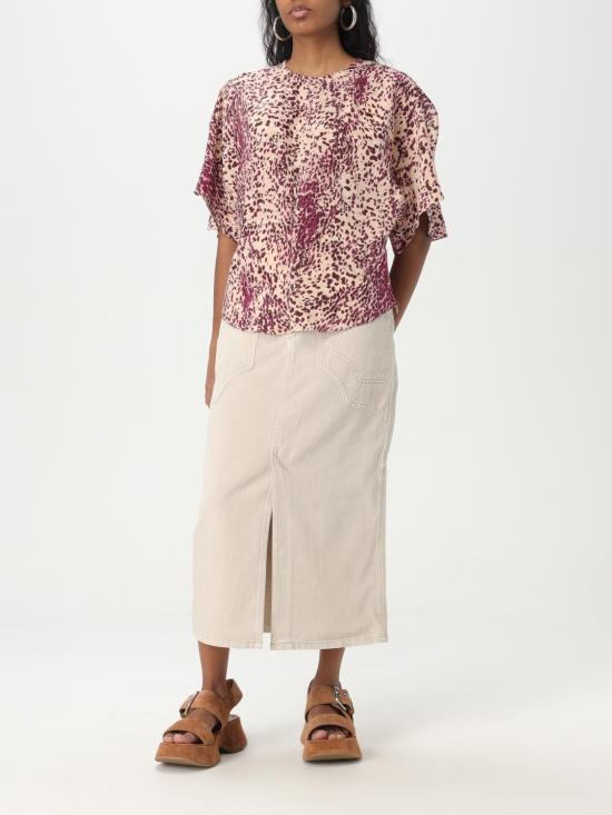 25FW 이자벨마랑 반팔 티셔츠 HT0568FBC1J05I PUEC Violet - ISABEL MARANT