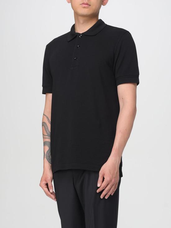 25FW 톰포드 폴로 티셔츠 JPS011JMT013 LB999 Black - TOMFORD