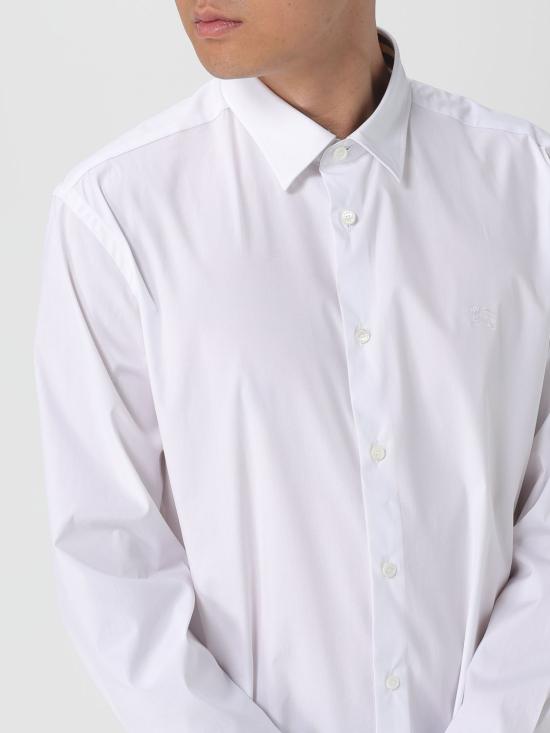 25FW 버버리 스트레치 코튼 셔츠  8071465 White - BURBERRY