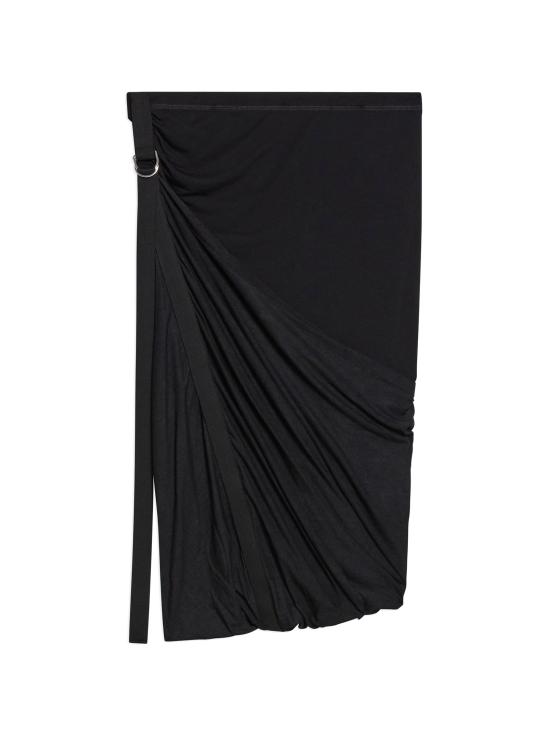 25SS 헬무트랭 미디 스커트 O09HW302 001 BLACK