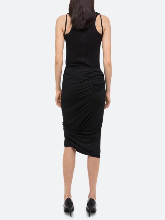  헬무트랭 미디 스커트 O09HW302 001 BLACK - HELMUT LANG