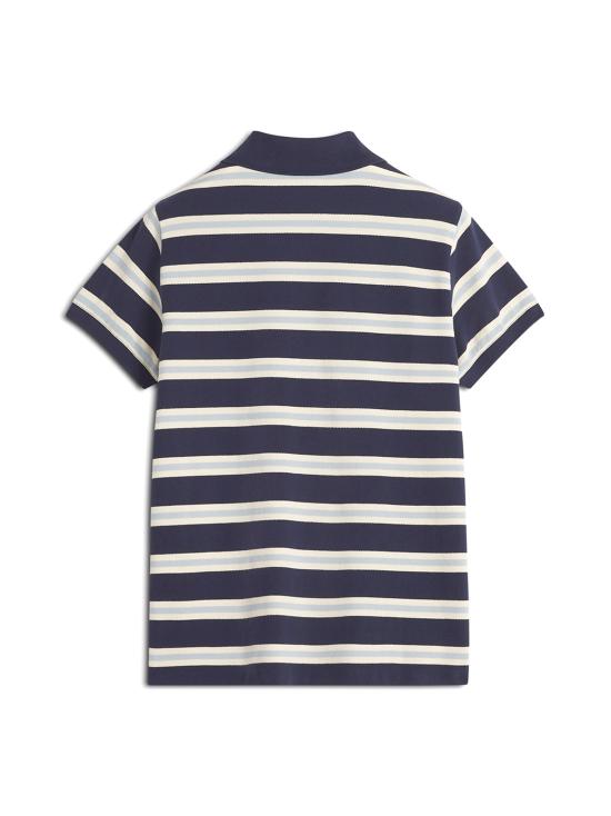 25SS 메종키츠네 폴로 티셔츠 OW00205KJ7010 0239 INK BLUE HORTENSIA MARBLE - MAISON KITSUNE