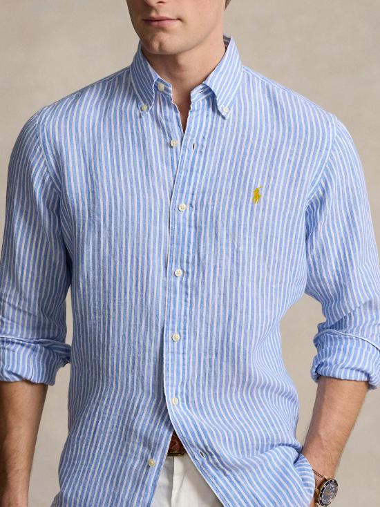 25SS 폴로 랄프로렌 긴팔 셔츠 710873446 001 CELESTE BIANCO - POLO RALPH LAUREN