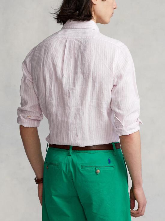 25SS 폴로 랄프로렌 긴팔 셔츠 710873446 002 PINK WHITE - POLO RALPH LAUREN