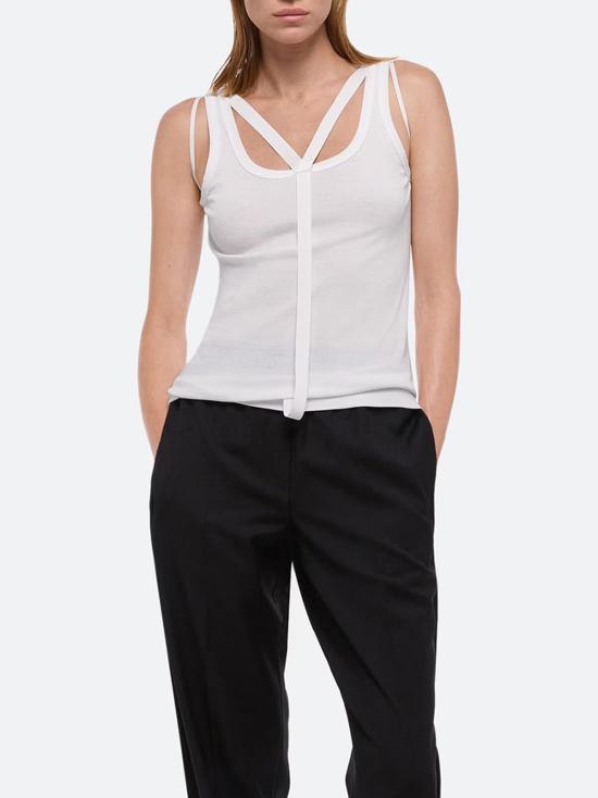 25SS 헬무트랭 민소매 티셔츠 O09HW503 C7J WHITE - HELMUT LANG