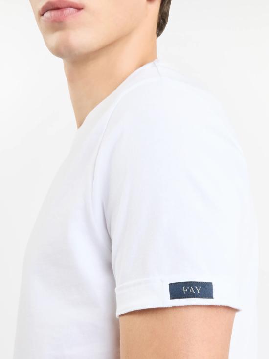  페이 반팔 티셔츠 NPMB3501330UCX B001 BIANCO - FAY