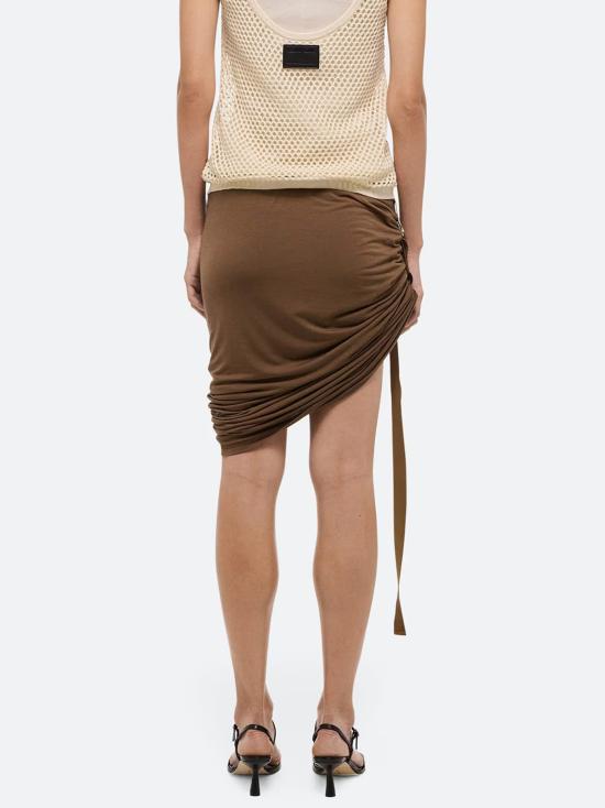  헬무트랭 미디 스커트 P01HW301 D0M MARRONE - HELMUT LANG