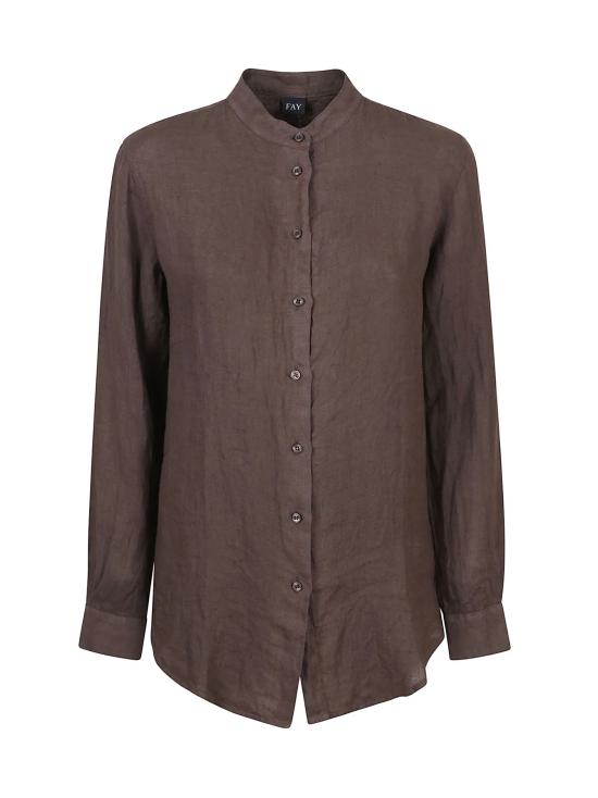 25SS 페이 셔츠 NCWA150570TVTW S610 MARRONE