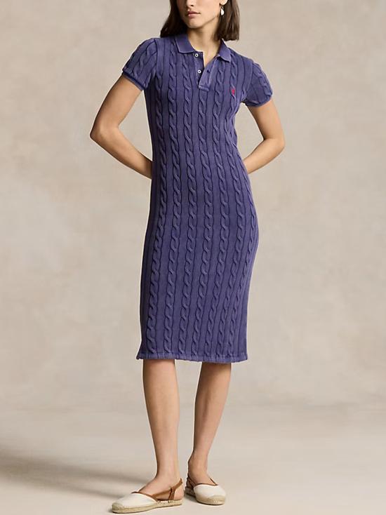 25SS 폴로 랄프로렌 미디 원피스 211952606 003 NAVY - POLO RALPH LAUREN