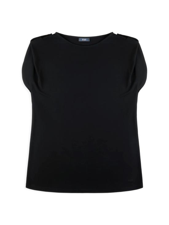  페이 반팔 티셔츠 NPWB250666SXBB B999 NERO