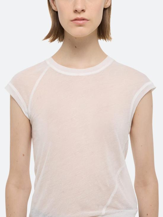 25SS 헬무트랭 반팔 티셔츠 P01HW505 100 WHITE - HELMUT LANG